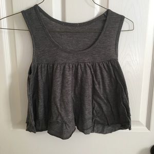 Grey crop top
